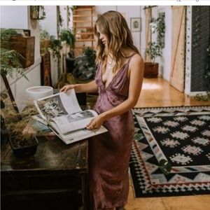 Spell Rosalie Jacquard Slip Dress